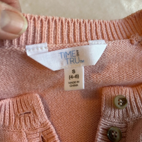 Sweater, pink with white stripes size S - Picture 5 of 7